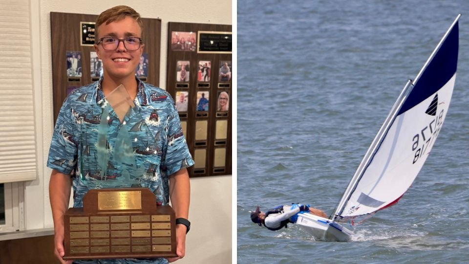 Brendan Mack ’28 Wins Sunfish Fleet Champion in MAYRA South Jersey Summer Series